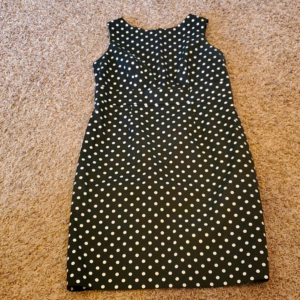 Black Merona Polka Dot Sheath